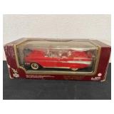 1:18 scale diecast model of a red 1957
