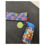 New Avengers water bottle with pencil case