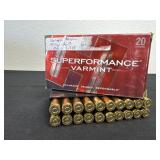 Super performance 243 win 75 grain Vmax 20 rounds