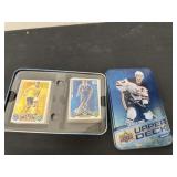 Tin with collectible top soccer trading cards