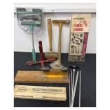 Rifle rest and a flat of reloading and hunting