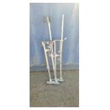Stilts missing a strap on the leg