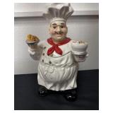 ceramic 'fat chef' decorative cookie jar 16ï¿½