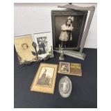 Group of Antqiue picture and picture frames