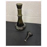 11ï¿½ vintage 1964 Jim Beam smoke-green glass 'I