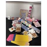 Group of new school items, pencils, teacher,