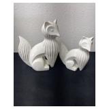 5.75 and 7.75 inch fox decor