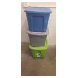 3 Totes with lids
