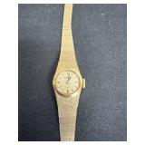 vintage women's gold-tone Seiko dress watch