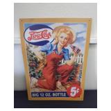 17.5 x 12.5 Pepsi cola metal sign