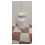 Vintage White milk can