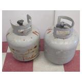Two 2/3rds full propane tanks