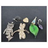 Group of necklace pendants