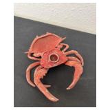 antique cast iron crab inkwell or cigar snuffer