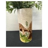 8ï¿½ cylindrical ceramic vase