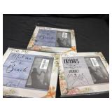 3, 10ï¿½x8ï¿½ picture frames meet me at the beach and