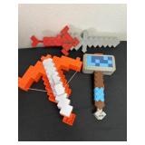 3 Minecraft nerf guns