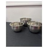 Three piece mixing  bowl set