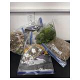 Dried flowers, moss, and fake floral