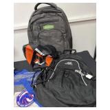 Boise State clear bag with backpack and Denver