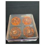 4pc new Spooky hollow gel candles