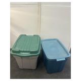 2 Misc Storage Totes