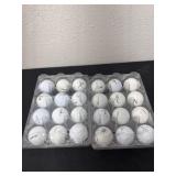 Two boxes of 12 good condition used golf balls