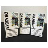 3 drag bars 3500  puffs clear