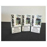 3 drag bars 3500  puffs clear