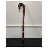34ï¿½ hand carved dragon cane