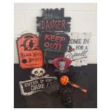 Group of Halloween decor