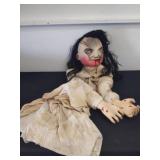 Creepy Halloween decor.