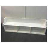 45x8in white Decorative Wooden Shelf