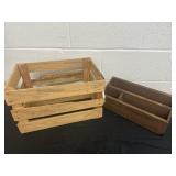 Wood Crate and Organizer
