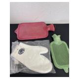 Hot water bottles and silicone baking mix