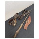 Vintage knife sharpener with two belt and a