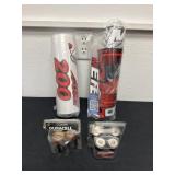 Two sets of decals with D batteries