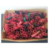 Box of empty shotgun shells