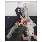 Box of hanging Halloween decor