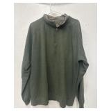 Size XL Pullover Quarter Zip Green