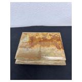8ï¿½ vintage rectangular stone trinket jewelry box