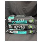 New Three pack of wipes, extra large
