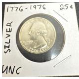 1776ï¿½1976 bicentennial silver quarter