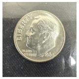 1964 ï¿½ D silver Roosevelt dime