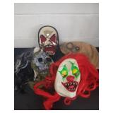 Group of Halloween masks