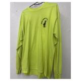 Idaho Asphalt Supply Inc size L Neon Yellow Shirt
