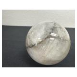 3ï¿½ polished natural quartz crystal sphere