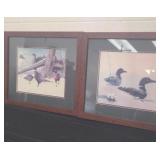 2 Wildlife framed art