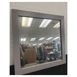 27.5x27.5in Wood Frame Mirror