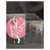 Box of new shimmery, glitter tights 17 count